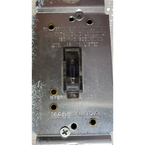Hybrenetics, Inc.  2 Wall Dimmer Switches For Incandescent 120V AC 600 W Max - Picture 5 of 6